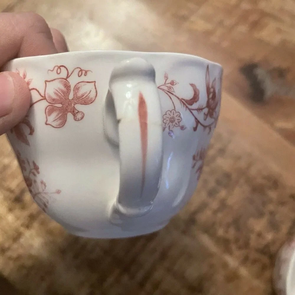 Double Phoenix Ironstone Somerset Cups Mugs Set 2